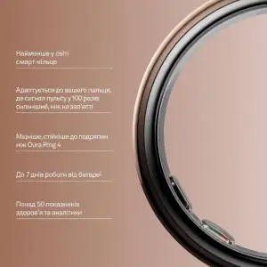 Смарт-кільце Oura Ring 5 Deep Rose Size 10 (JZ90-63469-10)