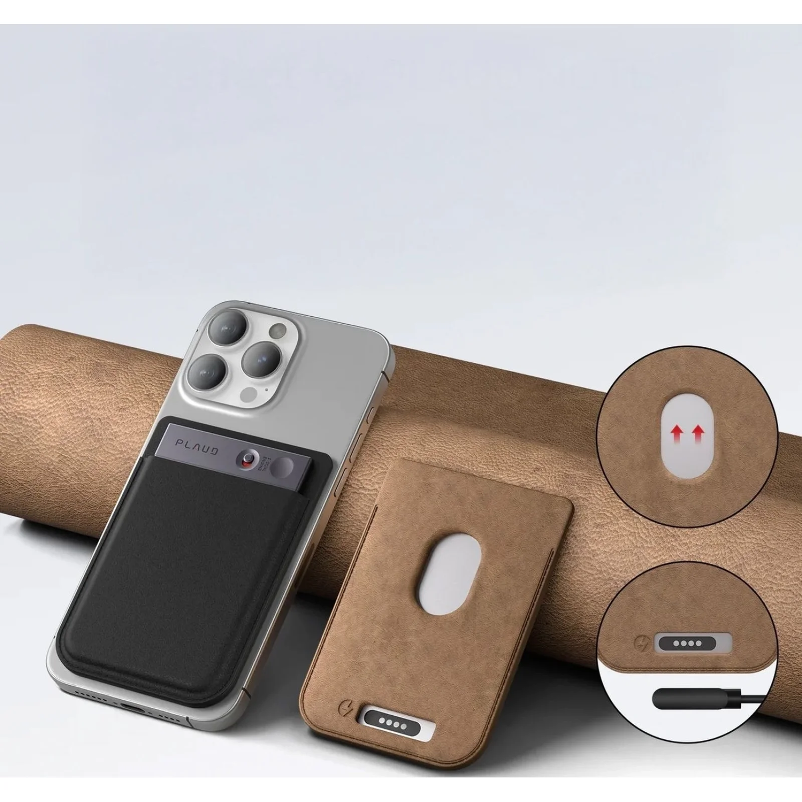 Чохол Extra Voice Recorder Carrying Case for PLAUD Brown