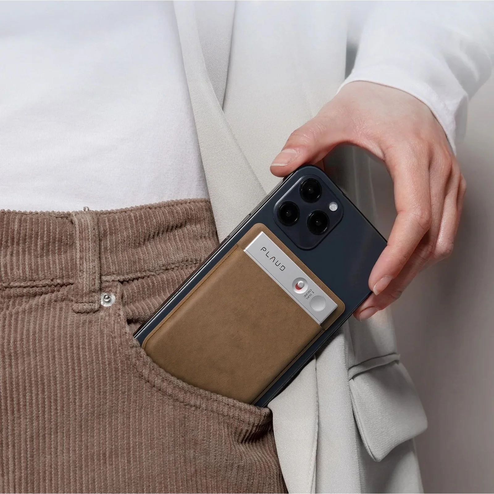 Чохол Extra Voice Recorder Carrying Case for PLAUD Brown