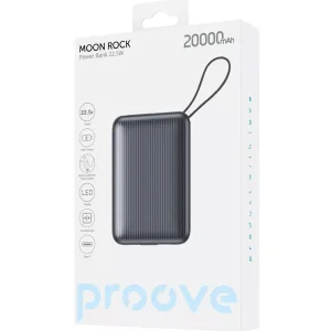 Зовнішній акумулятор Proove Moon Rock 22.5W 20000mAh Gray (PBM222012105)