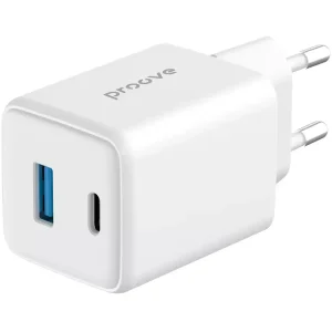 МЗП Proove Pocket GaN 45W (Type-C + USB) White