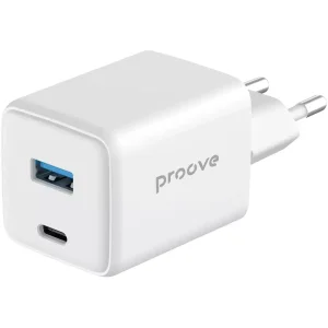 МЗП Proove Pocket GaN 45W (Type-C + USB) White