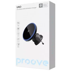Автодержатель с Беспроводной Зарядкой Proove UNO 15W