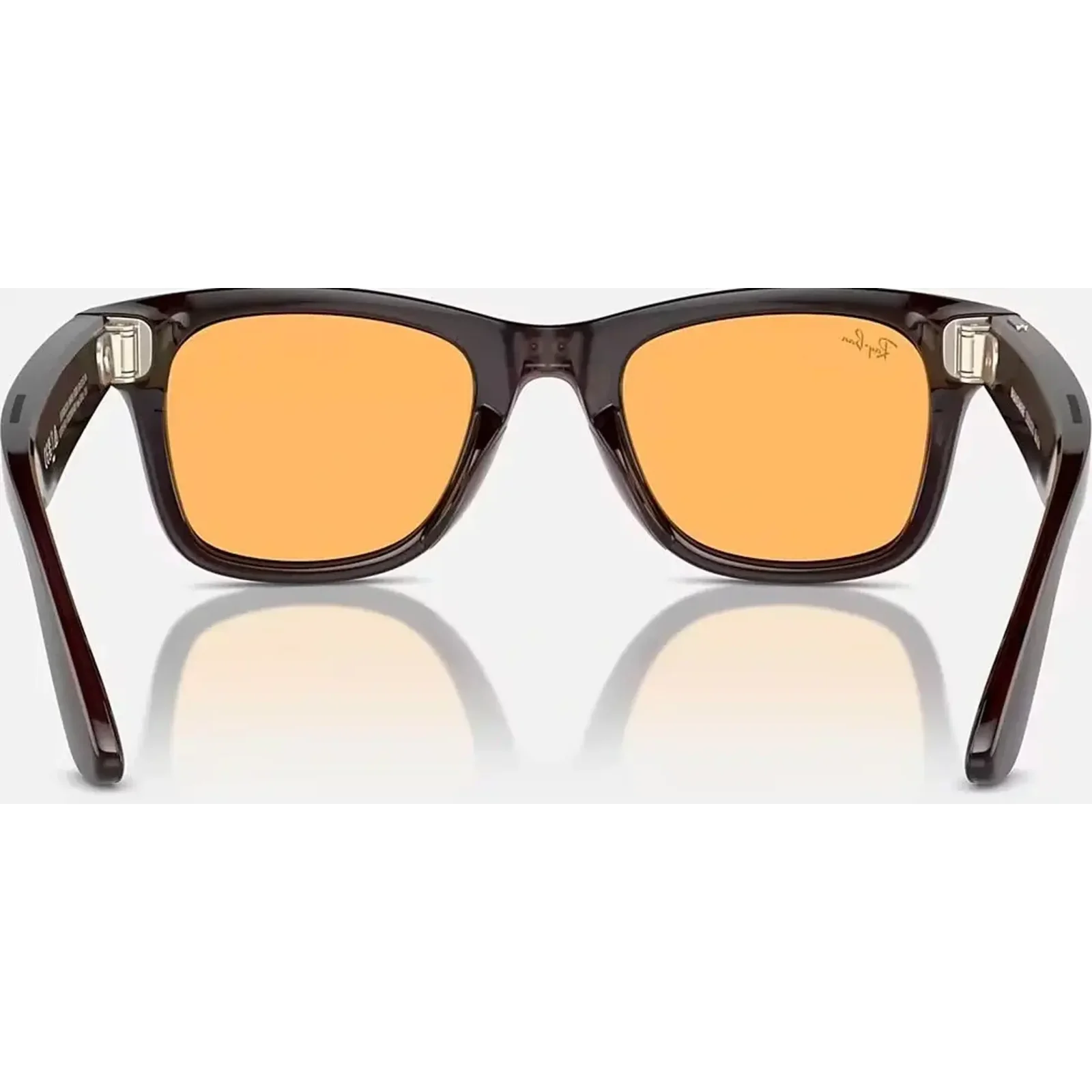 Смарт-окуляри Ray-Ban Meta Wayfarer Shiny Rebel Black Frame Amber Lenses (RW4006 675385 50-22)