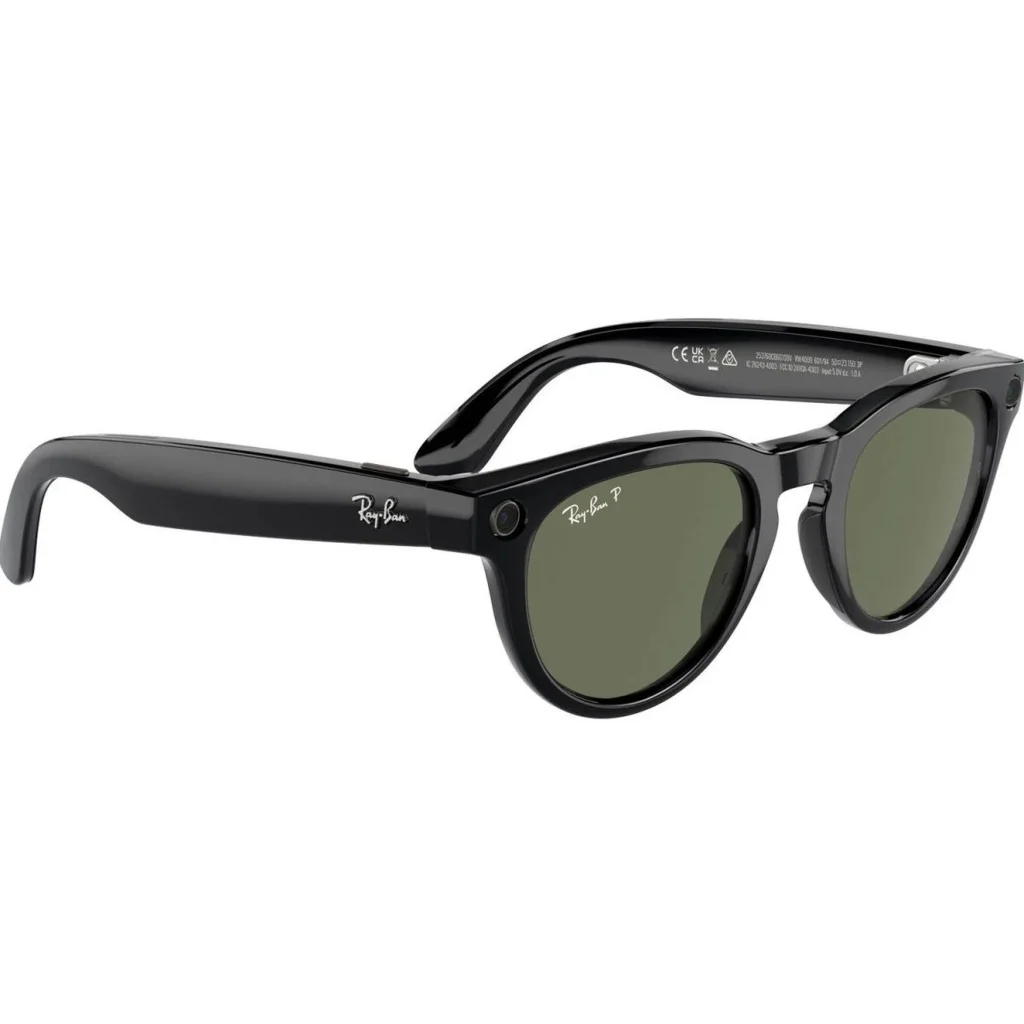 Смарт-очки Ray-Ban Meta Headliner Large Shiny Black/G-15 Green (RW4009F 601/71 51-23)