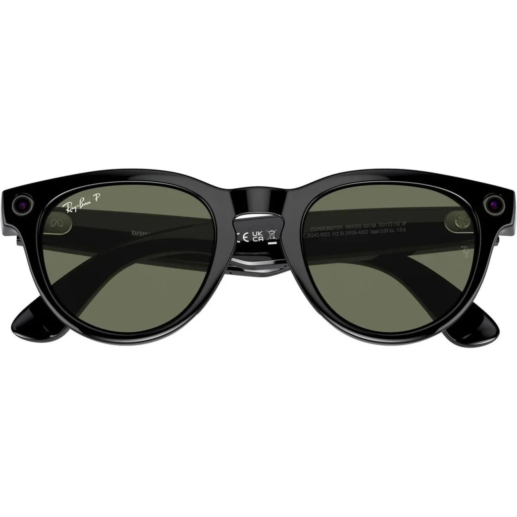 Смарт-очки Ray-Ban Meta Headliner Large Shiny Black/G-15 Green (RW4009F 601/71 51-23)