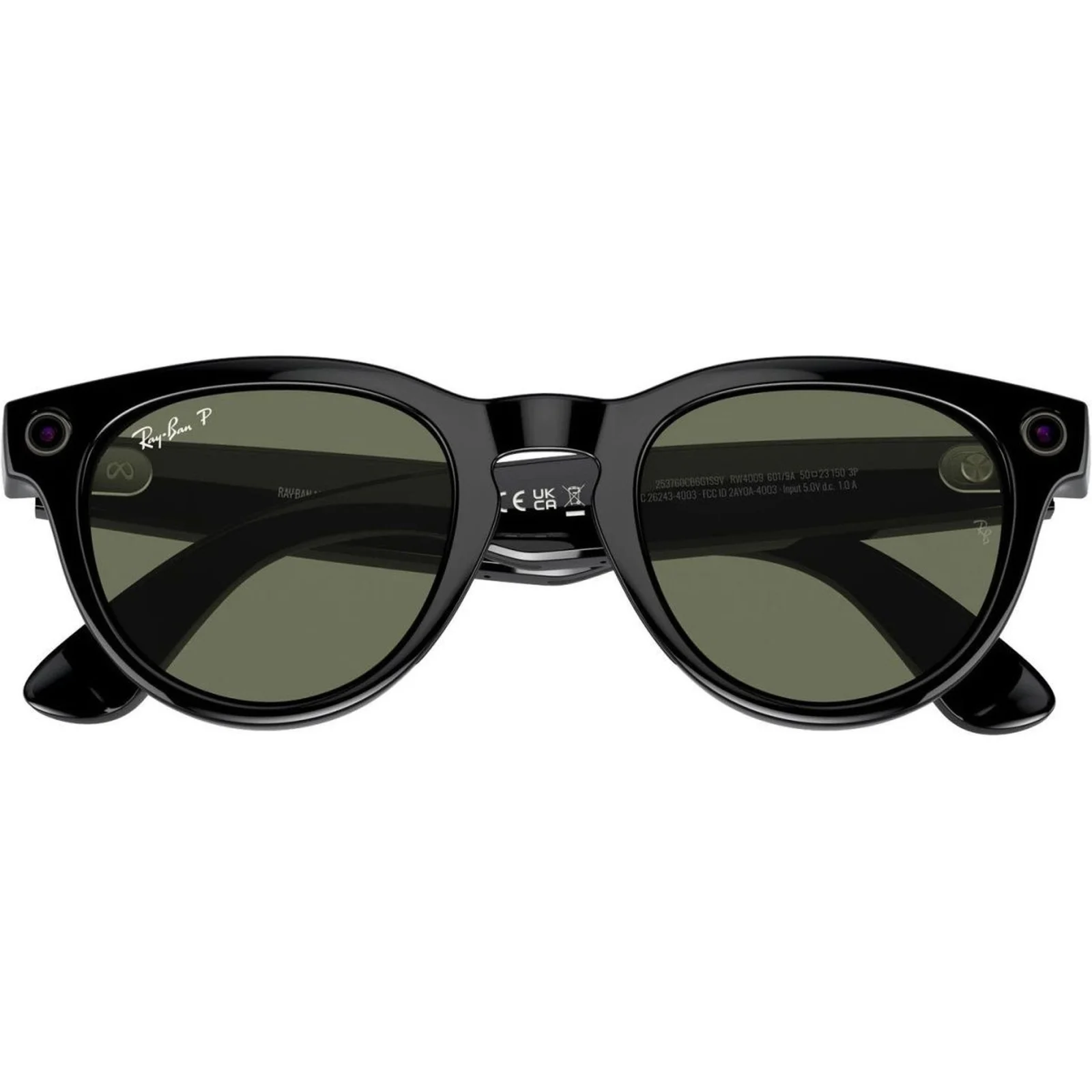 Смарт-очки Ray-Ban Meta Headliner Large Shiny Black/G-15 Green (RW4009F 601/71 51-23)