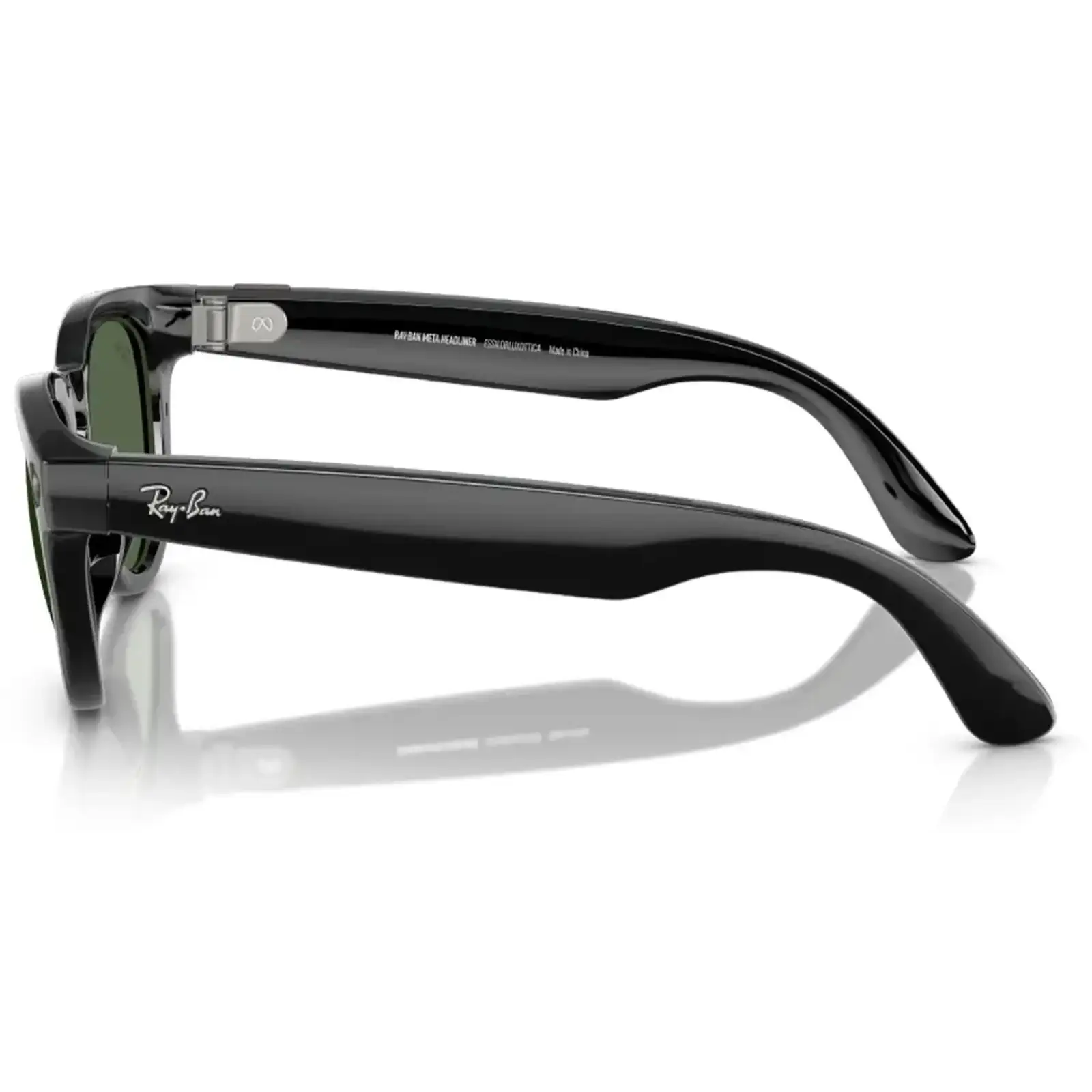 Смарт-окуляри Ray-Ban Meta Headliner Large Shiny Black/G-15 Green (RW4009F 601/71 51-23)