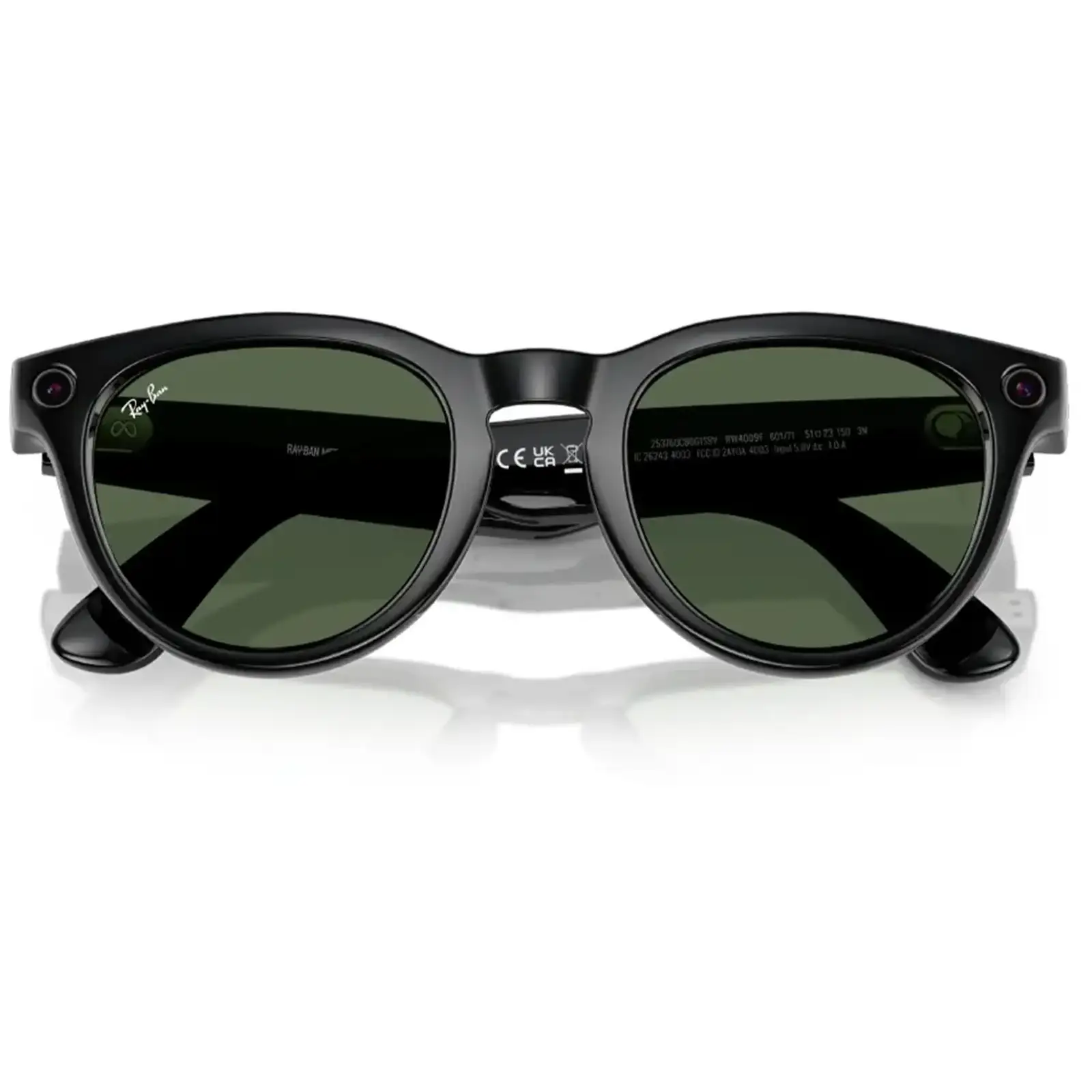 Смарт-окуляри Ray-Ban Meta Headliner Large Shiny Black/G-15 Green (RW4009F 601/71 51-23)