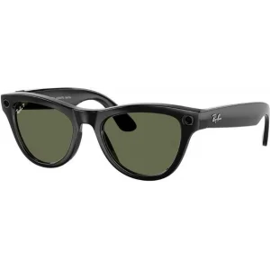 Смарт-окуляри Ray-Ban Skyler Shiny Black Frame/Green Lenses (RW4010 601/9A 52)