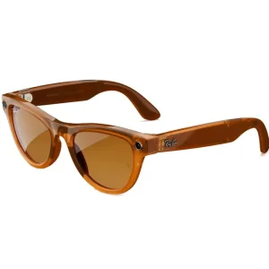 Смарт-очки Ray-Ban Meta Skyler Standard Shiny Caramel Transparent / Brown (RW4010 670683 52-20)