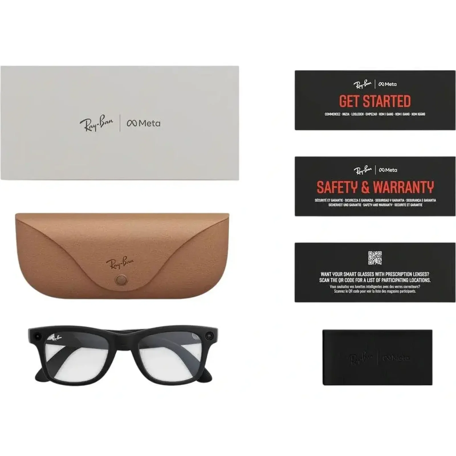 Смарт-окуляри Ray-Ban Meta Wayfarer Gen 2 Large Matte Black Frame / Clear Lenses (RW4012 601SSB 53-22)