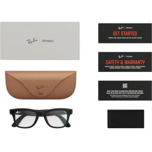 Смарт-окуляри Ray-Ban Meta Wayfarer Gen 2 Large Matte Black Frame / Clear Lenses (RW4012 601SSB 53-22)