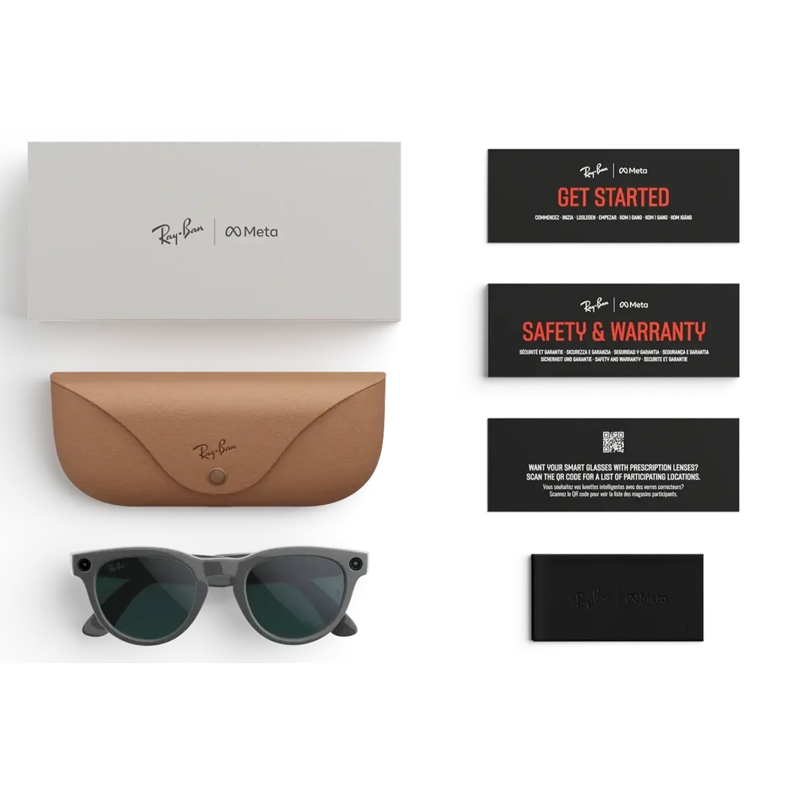 Смарт-окуляри Ray-Ban Meta Headliner Gen 2 Standard Shiny AsteroidGrey Frame / Clear to Emerald Transitions Lenses (RW4013 6702CE 50-23)