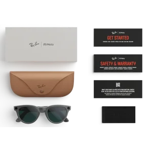 Смарт-окуляри Ray-Ban Meta Headliner Gen 2 Standard Shiny AsteroidGrey Frame / Clear to Emerald Transitions Lenses (RW4013 6702CE 50-23)
