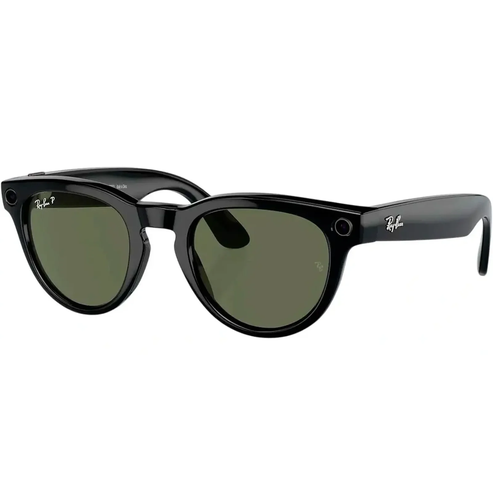 Смарт-окуляри Ray-Ban Meta Headliner Gen 2 Low Bridge Fit Standard Shiny Black Frame/G-15 Green Lenses (RW4013F 601/71 51-23)