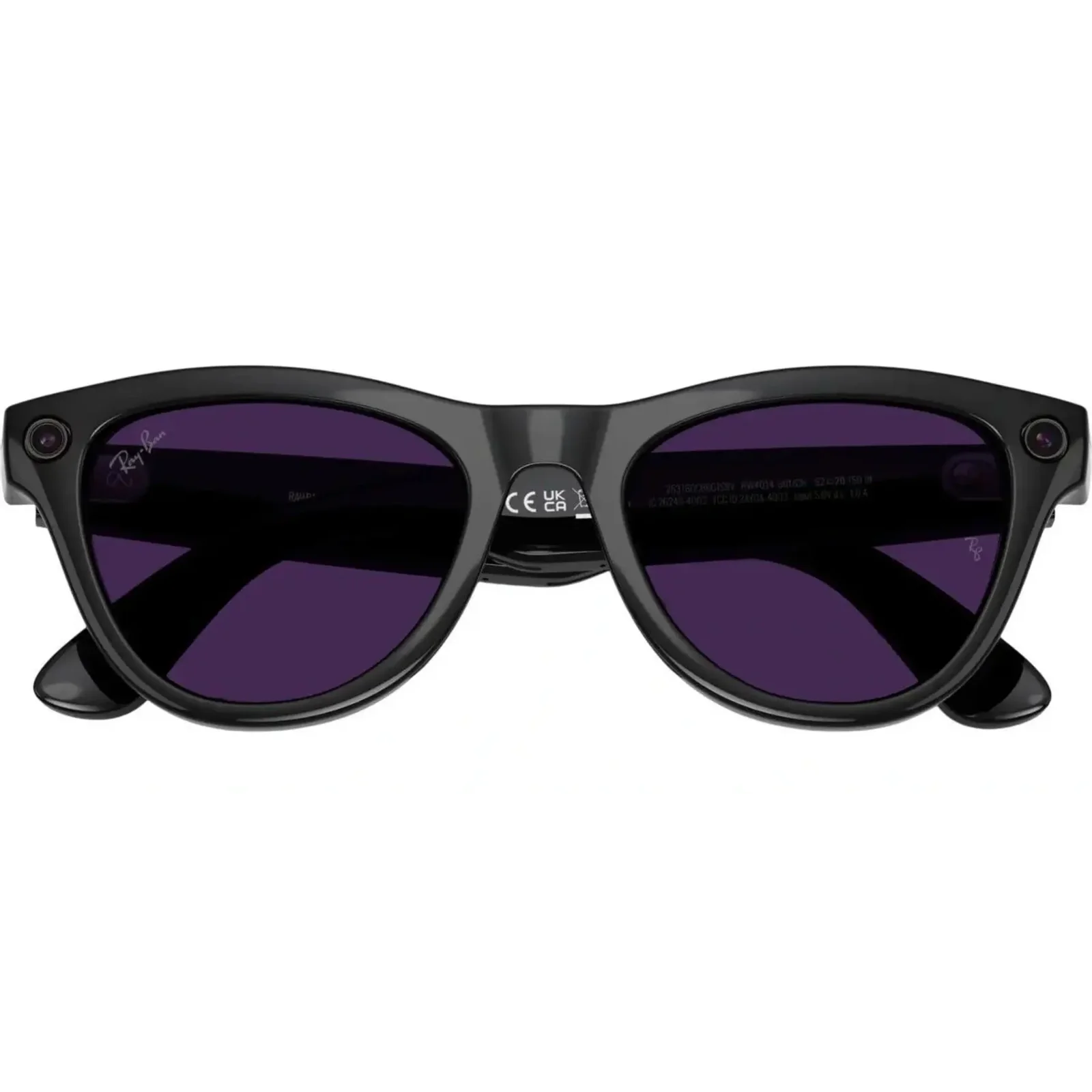 Смарт-окуляри Ray-Ban Meta Skyler Gen 2 Standard Shiny Black Frame / Clear to Amethyst Transitions Lenses (RW4014 601/CH 52-20)