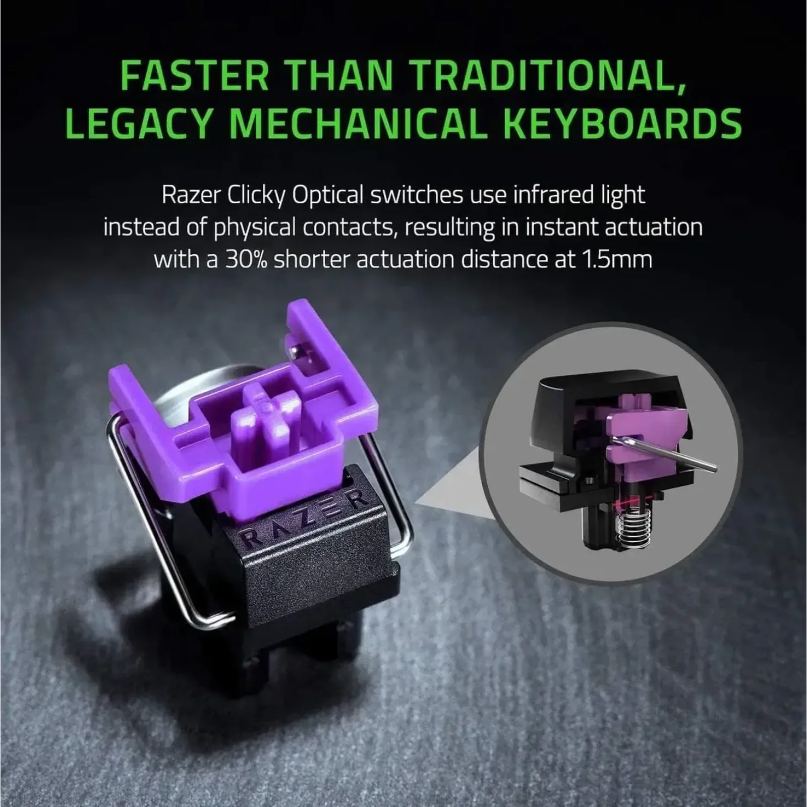 Клавіатура Razer Huntsman Mini Mercury Edition Purple Switch White (RZ03-03390300-R3M1)