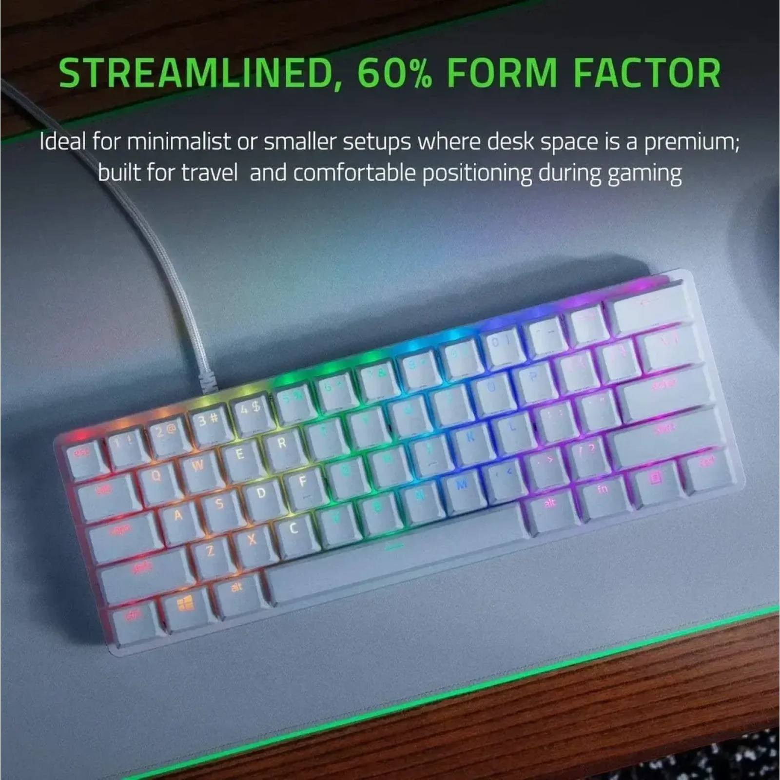 Клавіатура Razer Huntsman Mini Mercury Edition Purple Switch White (RZ03-03390300-R3M1)