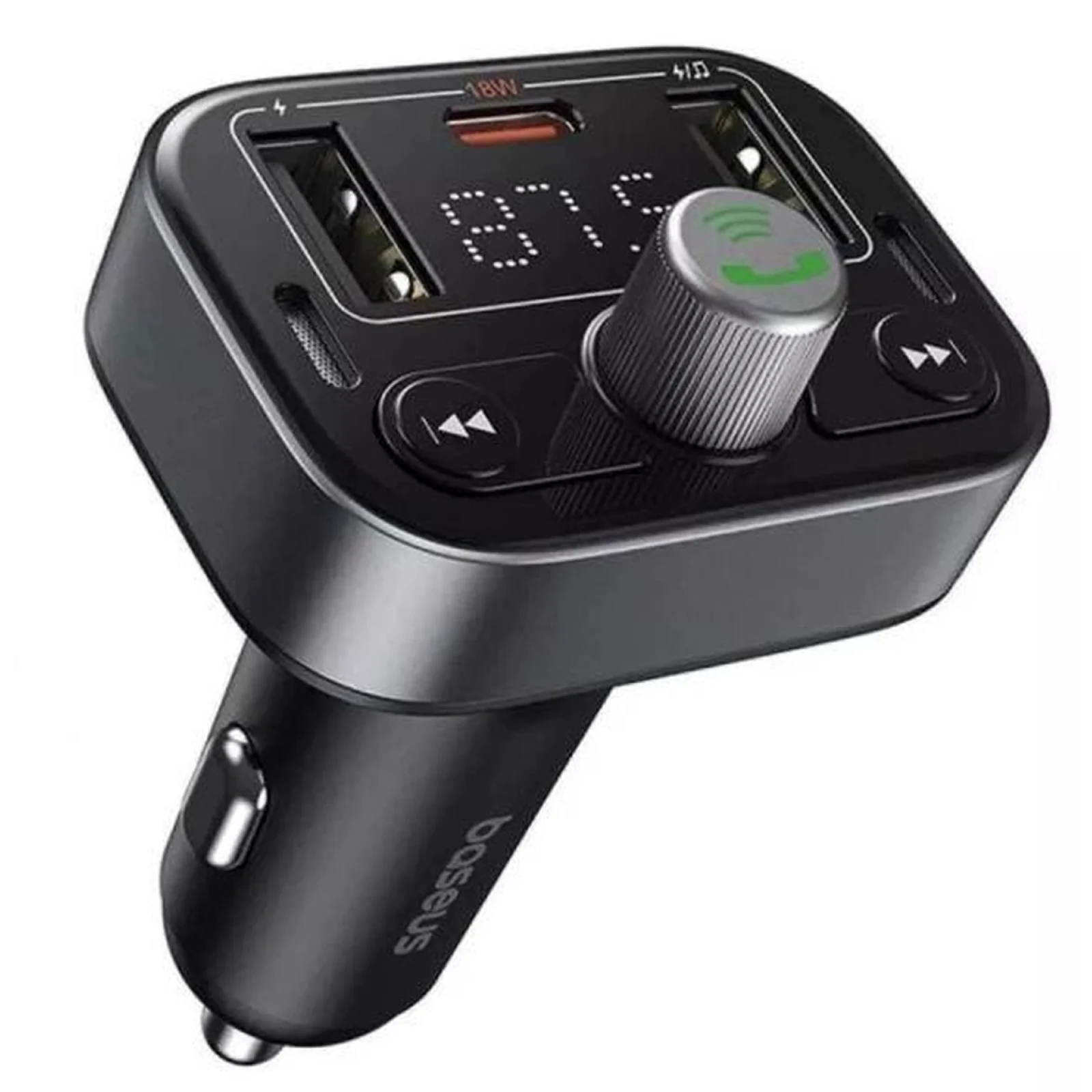 FM-модулятор Baseus S-09 Pro Series Car FM Transmitter Cluster Black