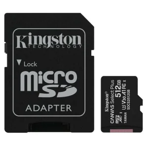 Карта пам'яті Kingston 512 GB microSDXC Class 10 UHS-I U3 Canvas Select Plus + SD Adapter (SDCS2/512GB)