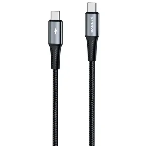 Кабель Proove WireX Pro Type-C to Type-C 100W (1,5m) Black