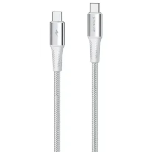Кабель Proove WireX Pro Type-C to Type-C 100W (1,5m) White