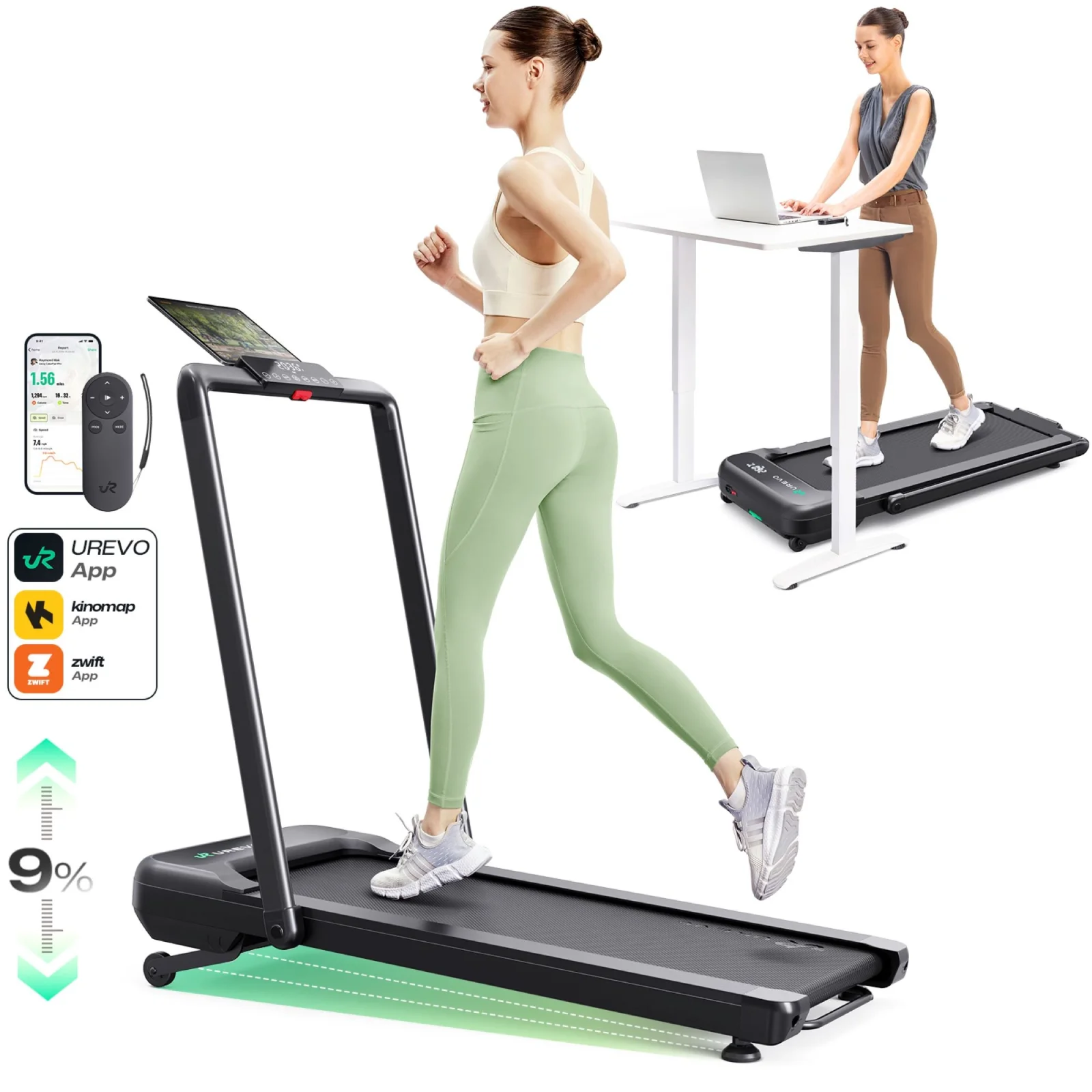 Беговая дорожка Urevo Strol 2S Pro black (URTM036) EU