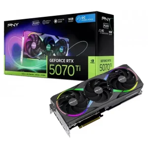 Видеокарта PNY GeForce RTX 5070 Ti EPIC-X RGB Overclocked Triple Fan Plus (VCG5071T16TFXXPB1-O)