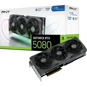 Видеокарта PNY GeForce RTX 5080 Overclocked Triple Fan (VCG508016TFXPB1-O)