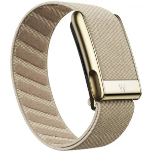 Фитнес-браслет WHOOP MG Life Obsidian Luxe Band Dune with Gold SuperKnit 12 Month Membership