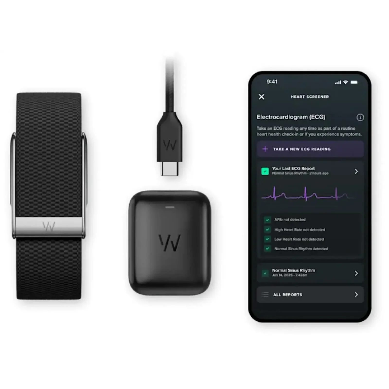 Фітнес-браслет WHOOP 5.0 MG Life Obsidian Black 12 Month Membership