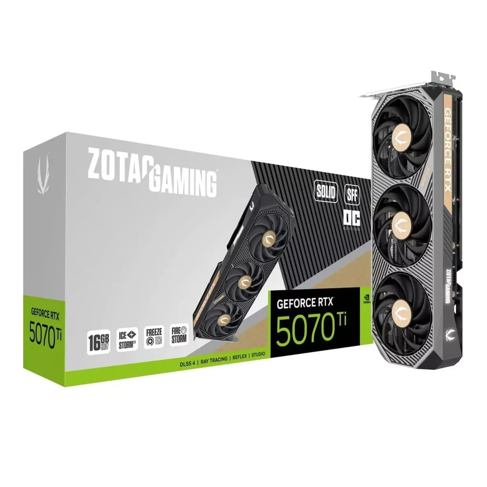 Видеокарта Zotac GAMING GeForce RTX 5070 Ti SOLID SFF OC (ZT-B50710J3-10P)
