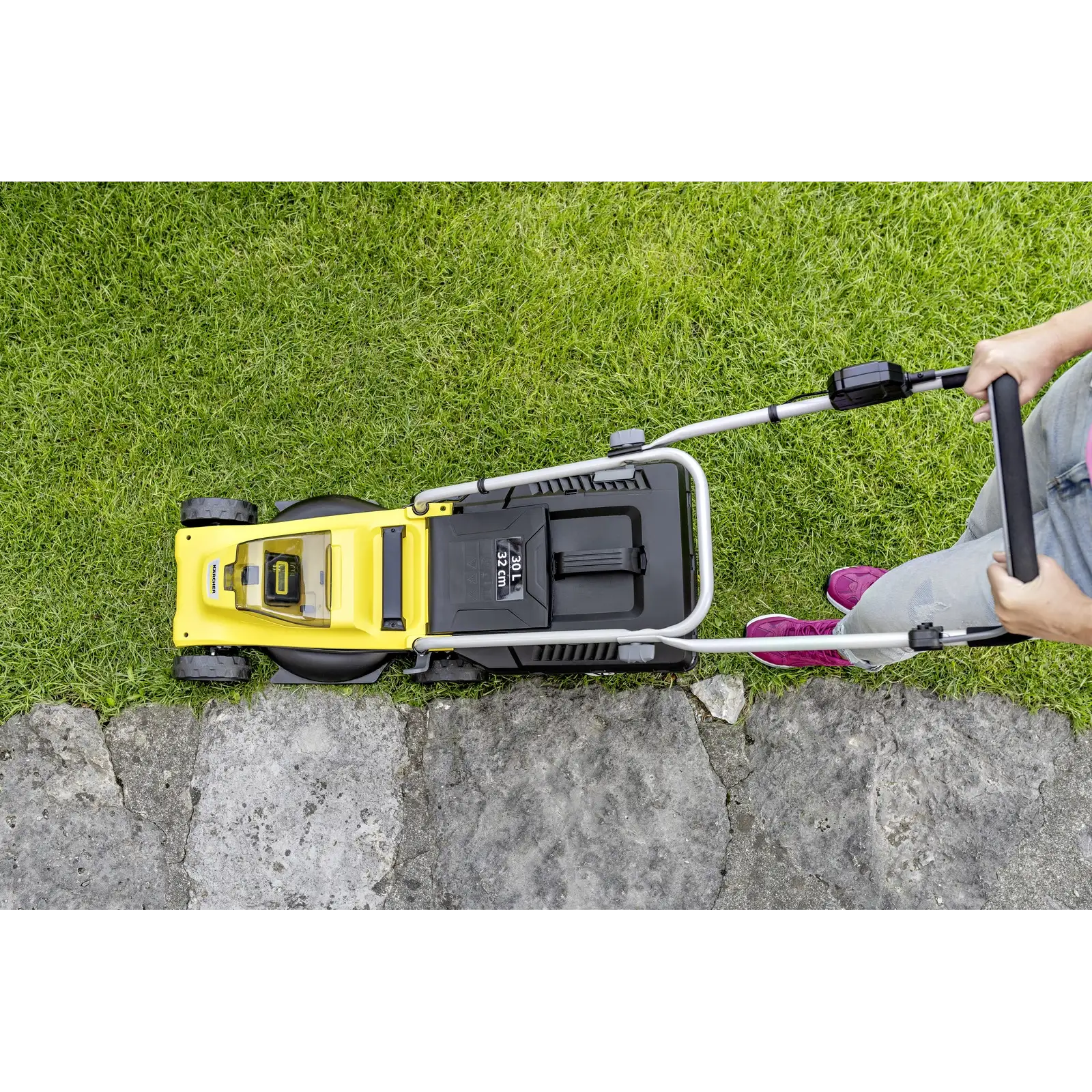 Газонокосилка аккумуляторная Karcher LMO 2-18 Battery 18В 32см 25-60мм (без АКБ та ЗП) (1.445-400.0) UA