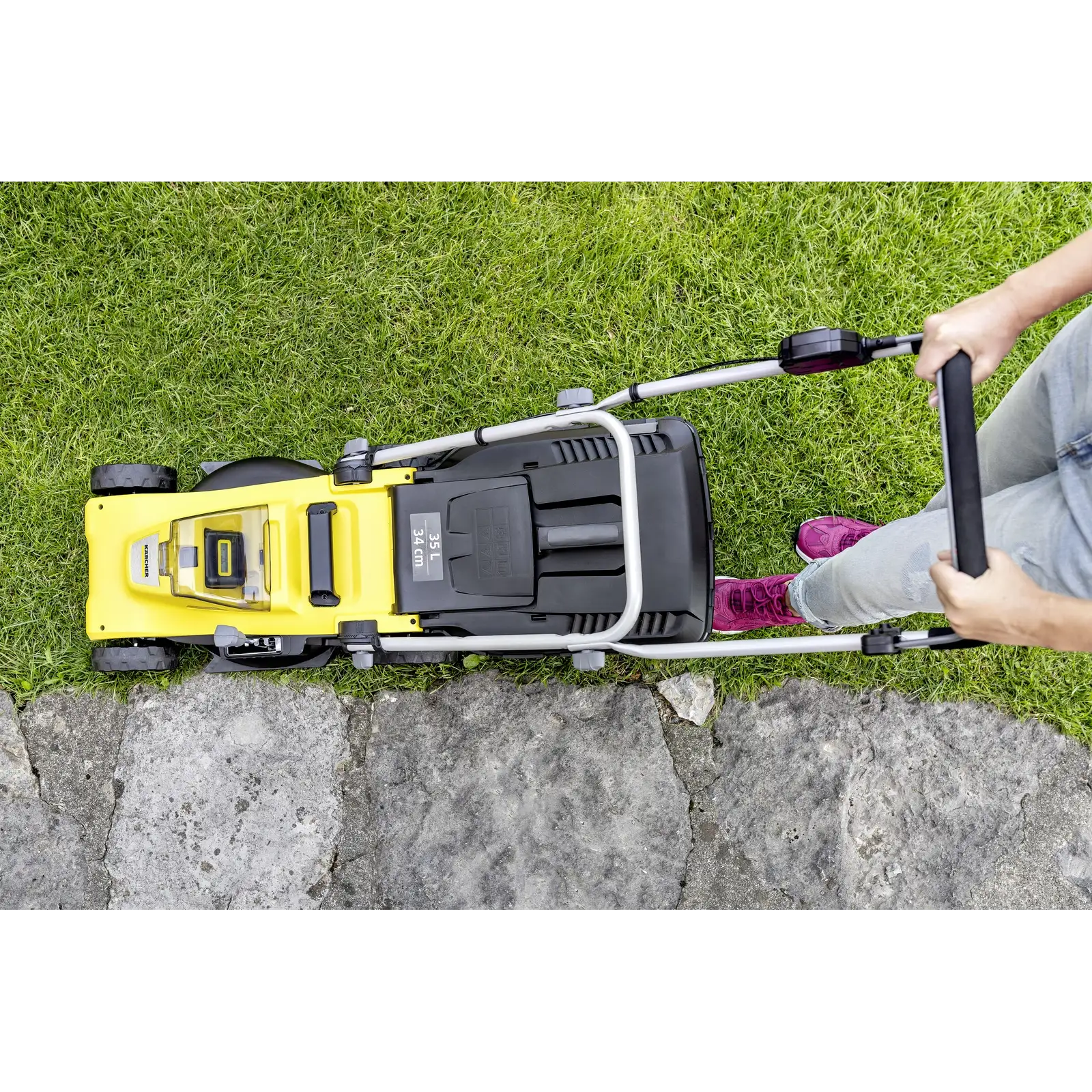 Газонокосарка акумуляторна Karcher LMO 3-18 Battery 18В 34см 25-60мм (без АКБ та ЗП) (1.445-410.0) UA