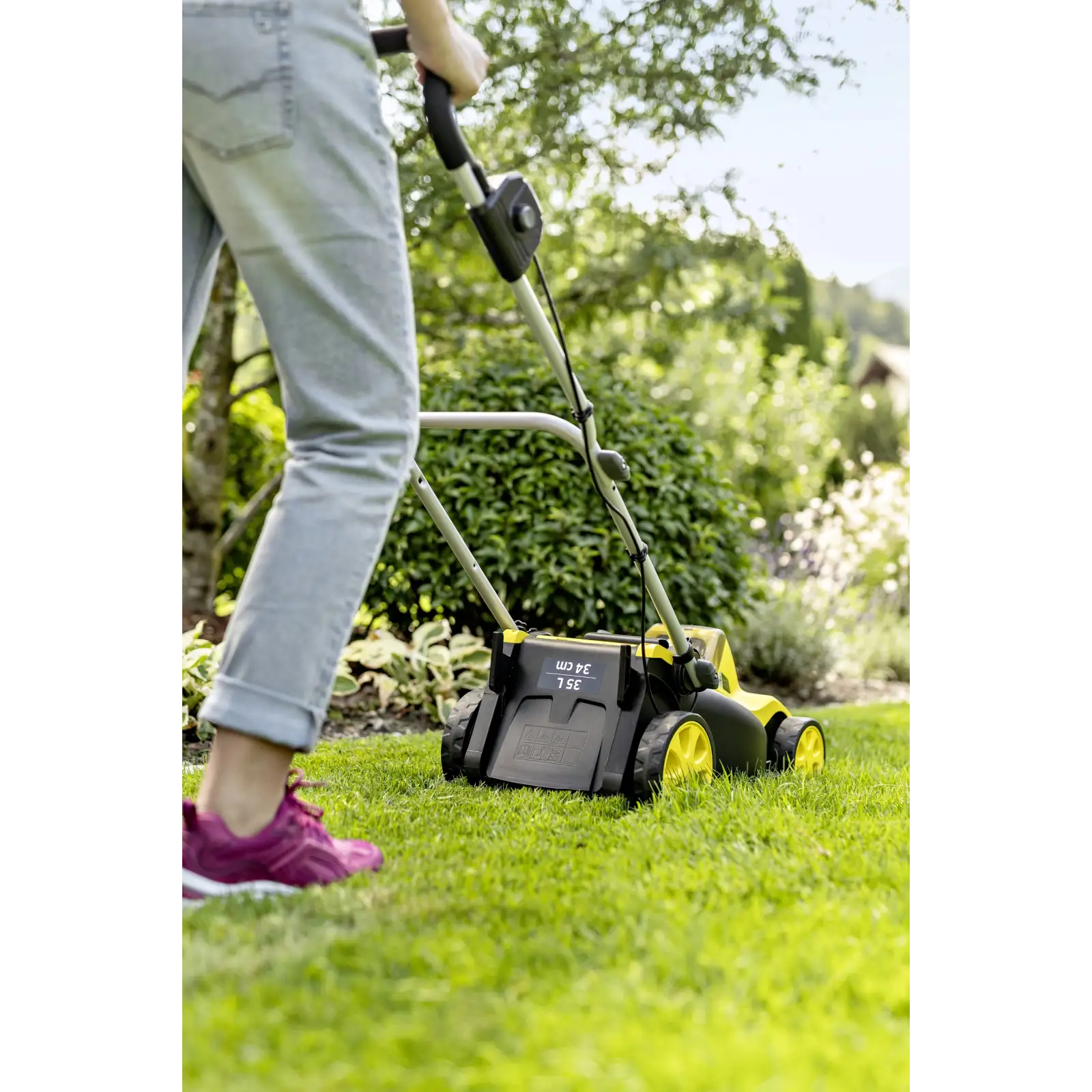 Газонокосарка акумуляторна Karcher LMO 3-18 Battery 18В 34см 25-60мм (без АКБ та ЗП) (1.445-410.0) UA