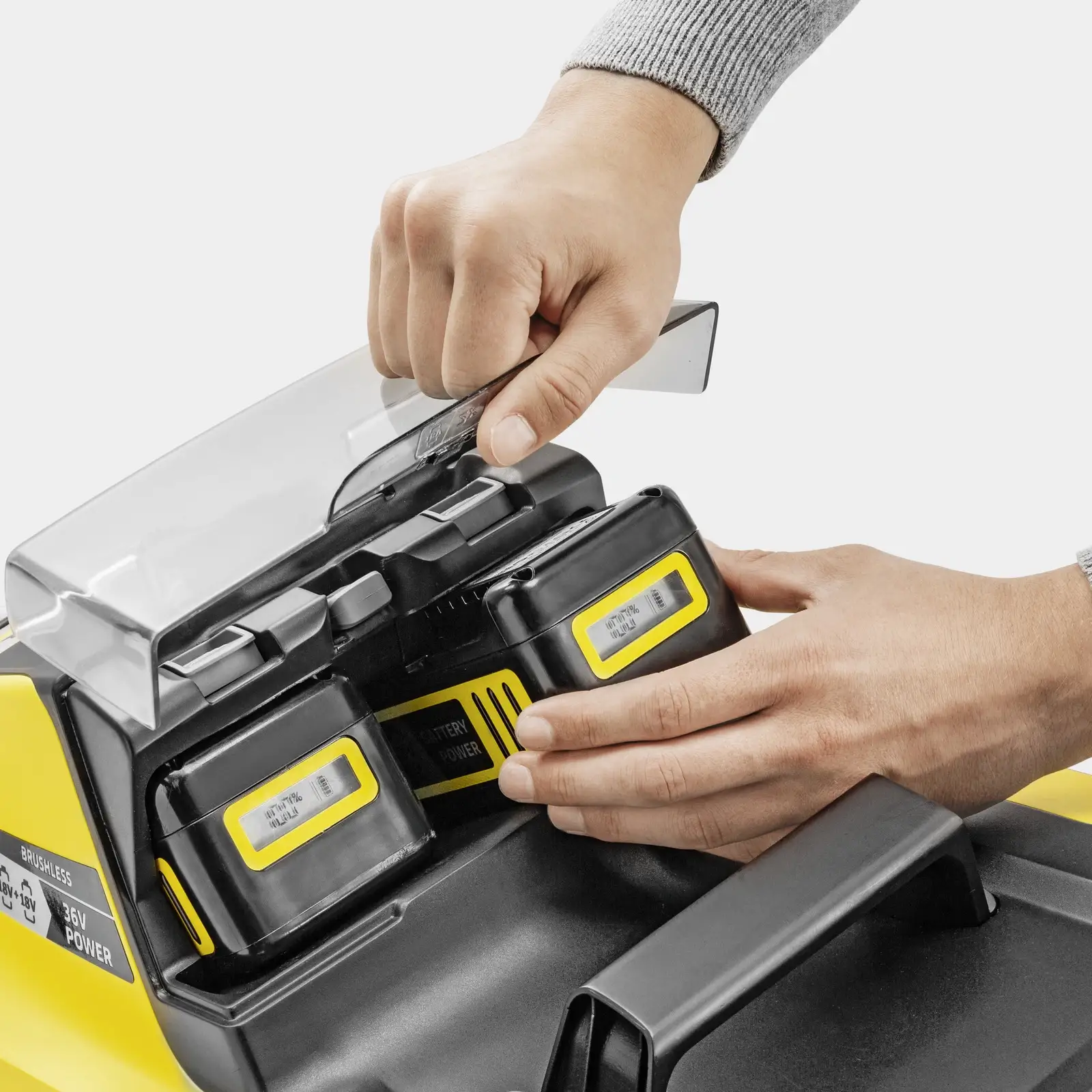 Газонокосарка акумуляторна Karcher LMO 4-18 Dual Battery Set (1.445-421.0) UA