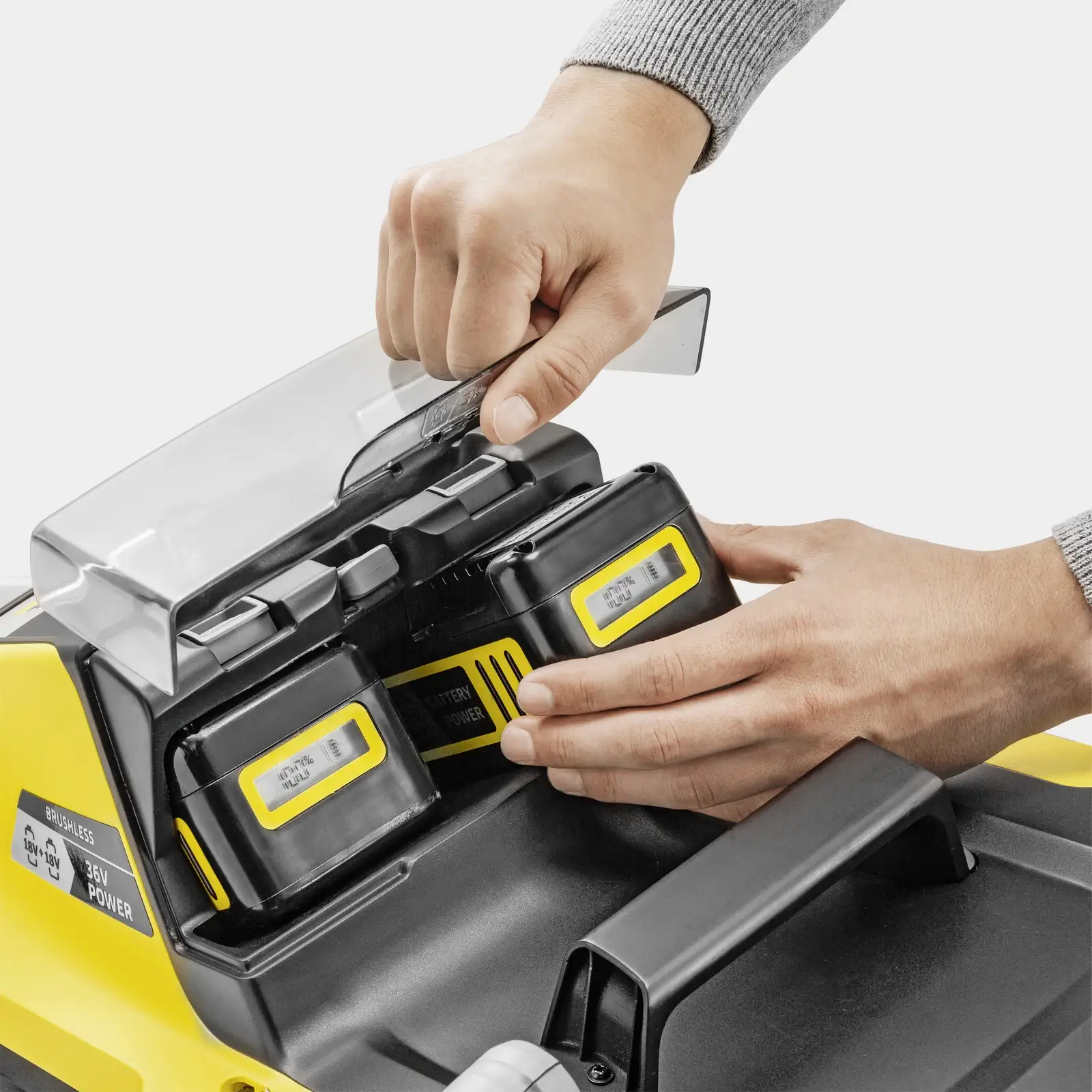 Газонокосилка аккумуляторная Karcher LMO 5-18 Dual 18В 41см 25-70мм (без АКБ та ЗП) (1.445-430.0) UA