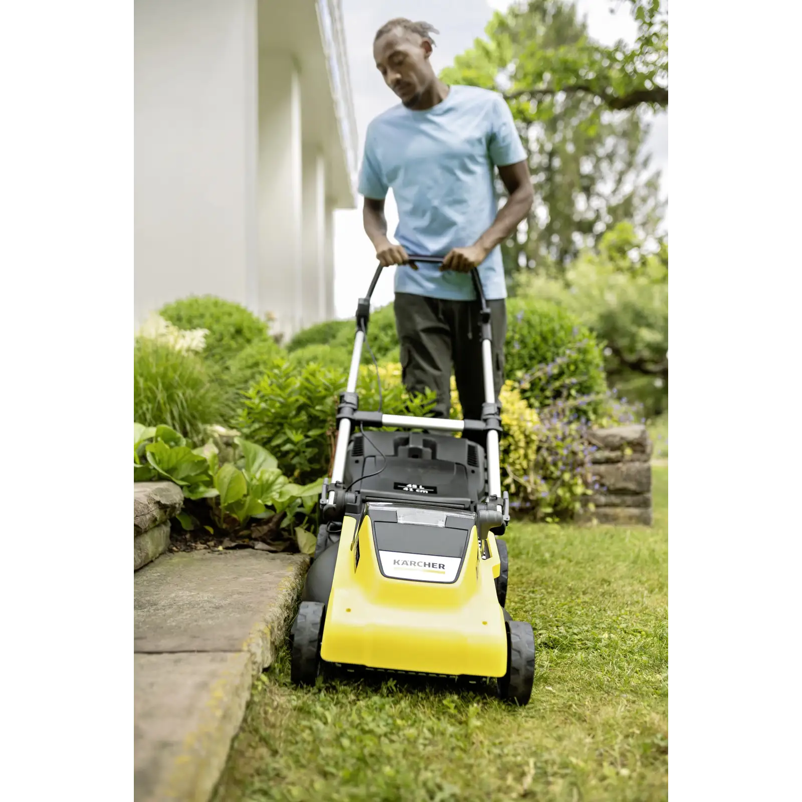 Газонокосилка аккумуляторная Karcher LMO 5-18 Dual 18В 41см 25-70мм (без АКБ та ЗП) (1.445-430.0) UA