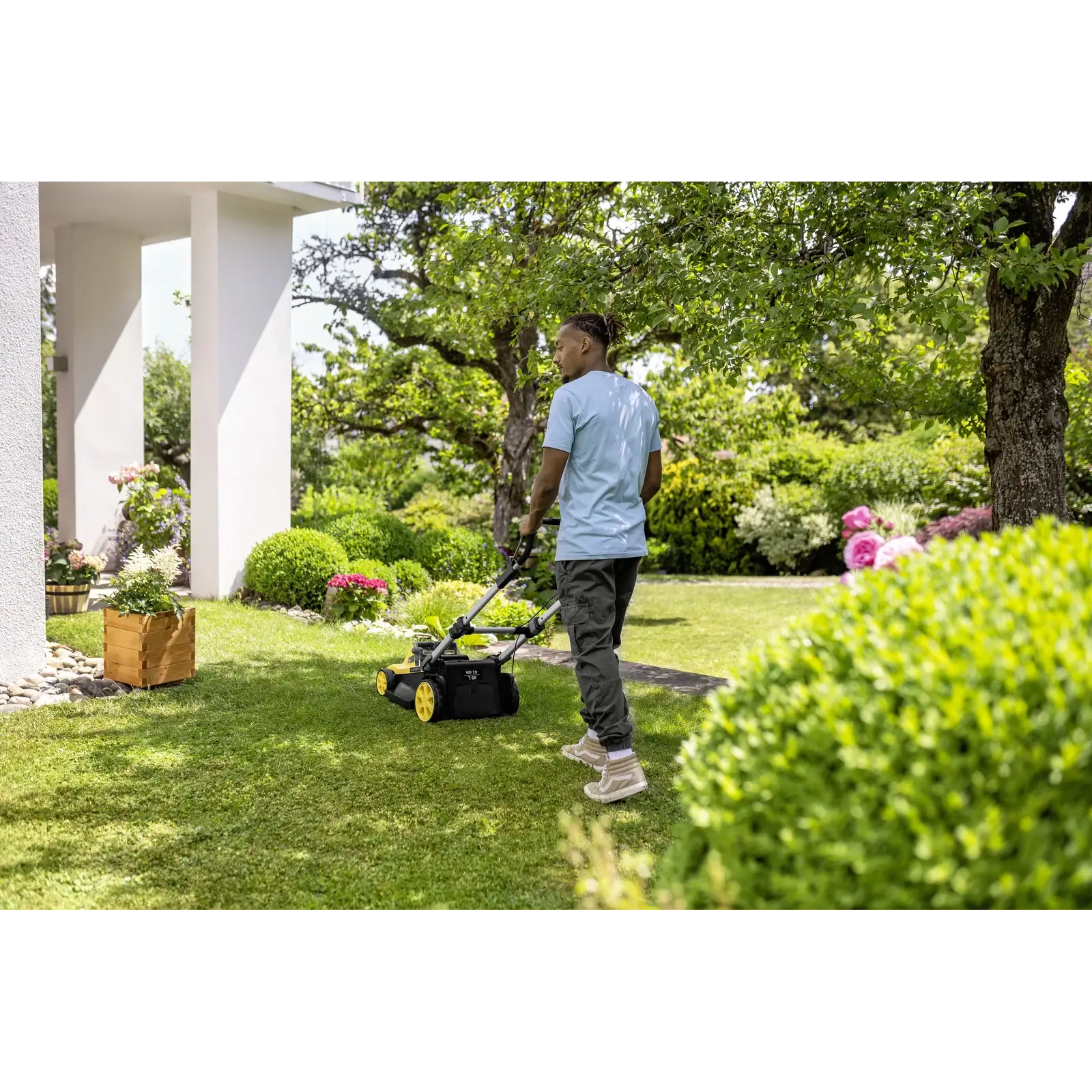 Газонокосилка аккумуляторная Karcher LMO 5-18 Dual 18В 41см 25-70мм (без АКБ та ЗП) (1.445-430.0) UA