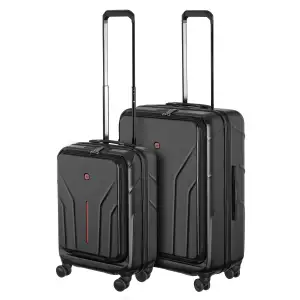 Набір валіз Wenger Amplix Hardside, полікарбонат, (S+M), TSA, 4 колеса, EXP, чорний (653332) UA