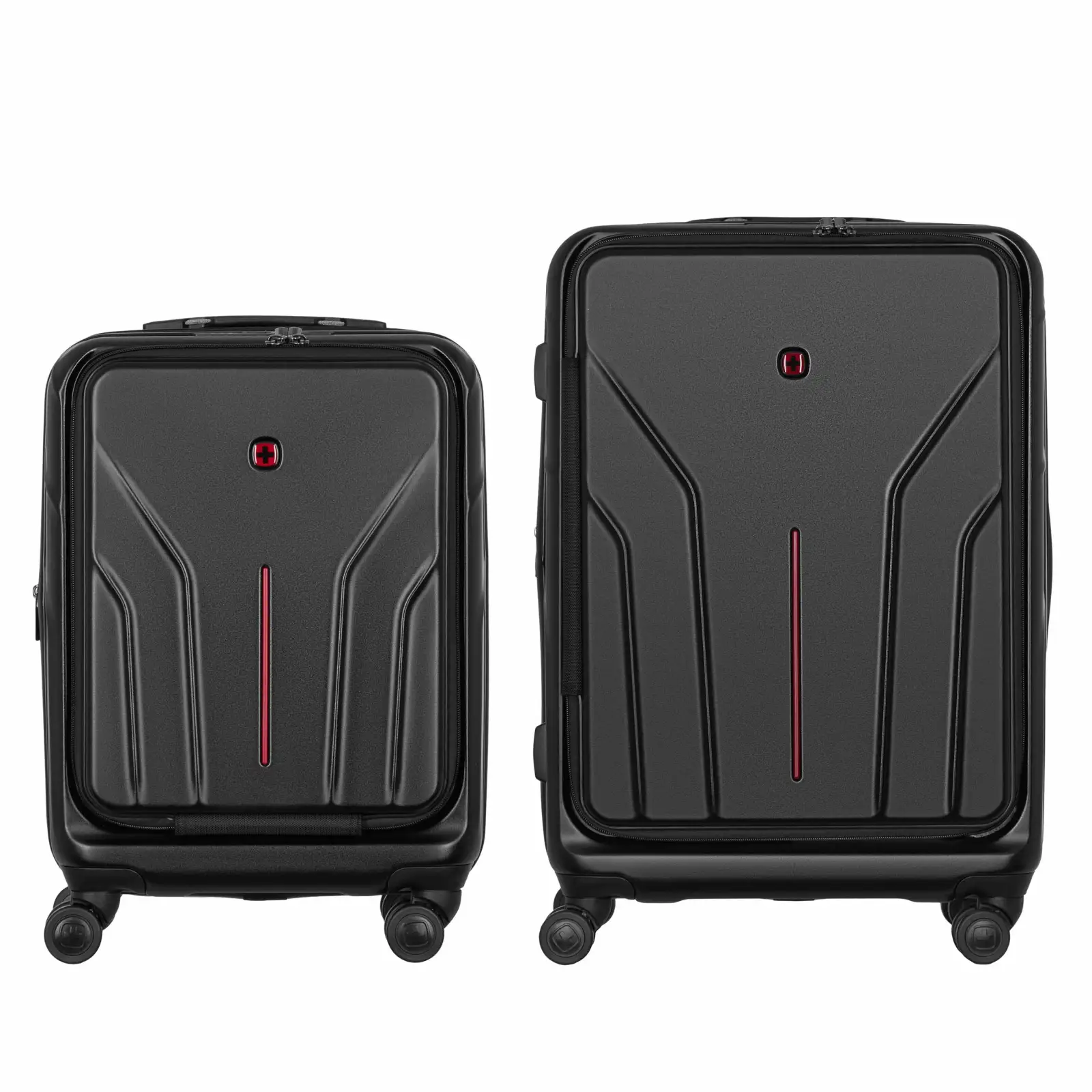 Набір валіз Wenger Amplix Hardside, полікарбонат, (S+M), TSA, 4 колеса, EXP, чорний (653332) UA
