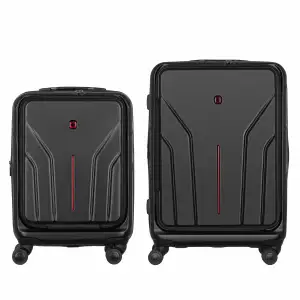 Набір валіз Wenger Amplix Hardside, полікарбонат, (S+M), TSA, 4 колеса, EXP, чорний (653332) UA