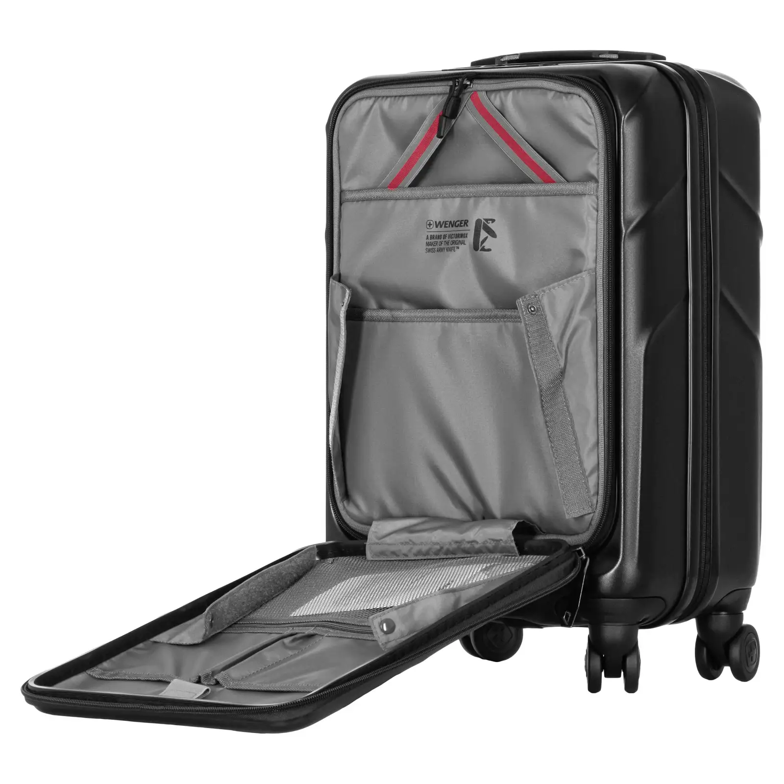 Набір валіз Wenger Amplix Hardside, полікарбонат, (S+M), TSA, 4 колеса, EXP, чорний (653332) UA