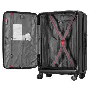 Набір валіз Wenger Amplix Hardside, полікарбонат, (S+M), TSA, 4 колеса, EXP, чорний (653332) UA
