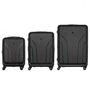 Набір валіз Wenger Amplix Hardside, полікарбонат, (S+M+L), TSA, 4 колеса, EXP, чорний (653335) UA