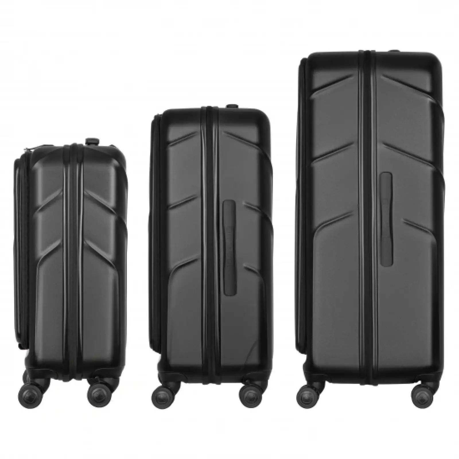 Набір валіз Wenger Amplix Hardside, полікарбонат, (S+M+L), TSA, 4 колеса, EXP, чорний (653335) UA