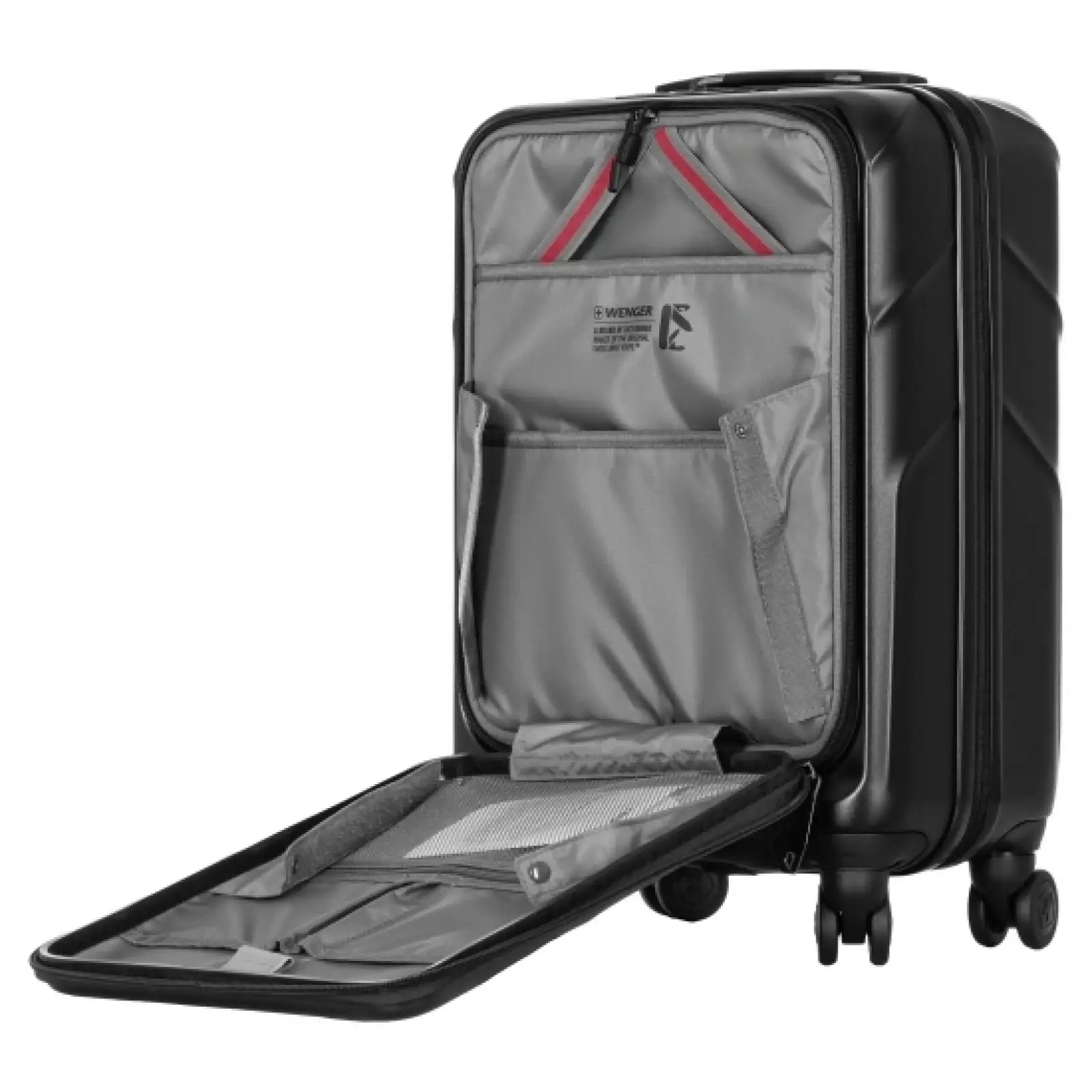 Набір валіз Wenger Amplix Hardside, полікарбонат, (S+M+L), TSA, 4 колеса, EXP, чорний (653335) UA