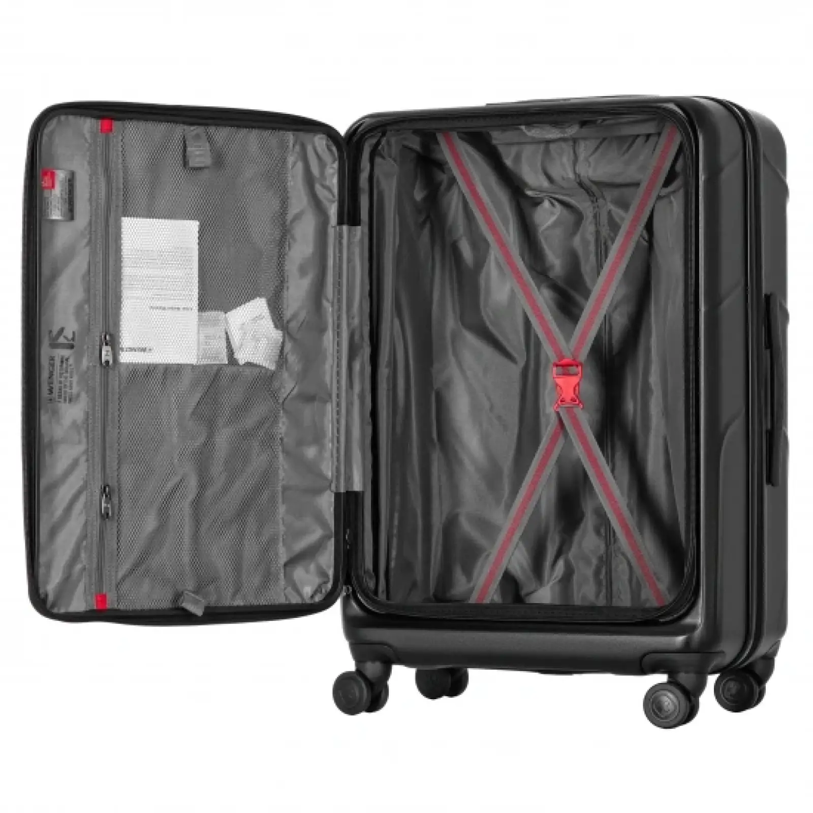 Набір валіз Wenger Amplix Hardside, полікарбонат, (S+M+L), TSA, 4 колеса, EXP, чорний (653335) UA