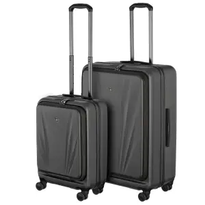 Набір валіз Wenger Skyon Hardside, полікарбонат, (S+L), TSA, 4 колеса, розширення, сірий (653570) UA